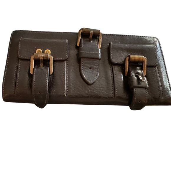 Mulberry Roxanne Wallet in Brown Leather, Authenticated Pre-owned Vintage - Picture 13 of 16